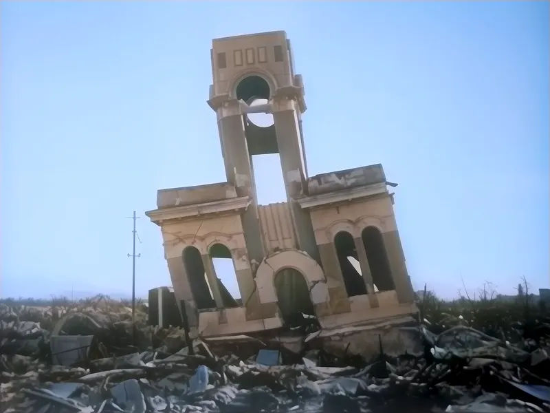 The same frame after restoration, upscaling and colorization
